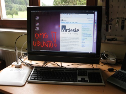 Ardesia in action on Marko's desktop