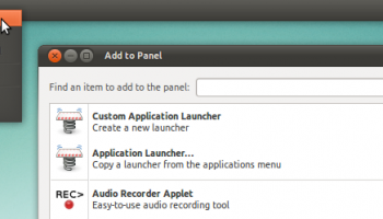 Adding an applet to the panel