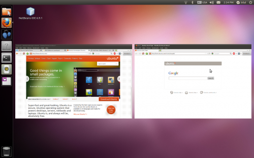 Switching between two windows by clicking the app icon