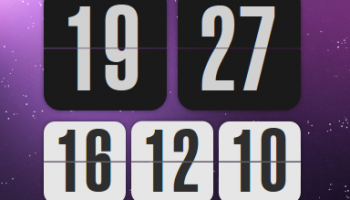 ‘Flip style’ theme for Screenlets clock widget