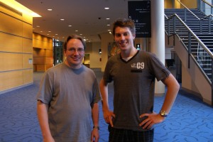 Linus and I at LCA 2011