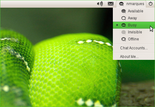 Me Menu in openSUSE