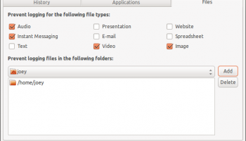 Activity Log Manager - Files pane