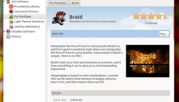 Brain in the Ubuntu Software Centre