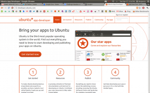 ubuntu developer portal screenshot
