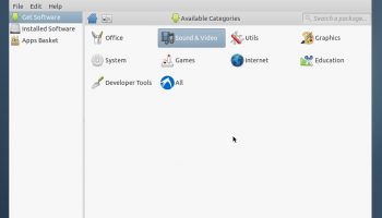 Lubuntu Software Centre Main Window