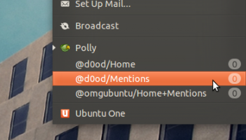 Polly Messaging Menu entry