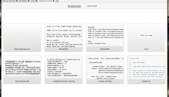 Gedit dashboard: it's really real