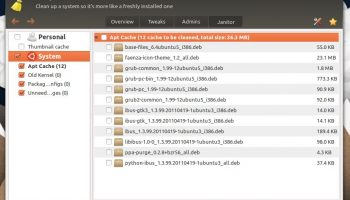 Janitor mode in ubuntu tweak 0.6