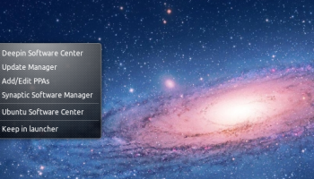 software center quicklist