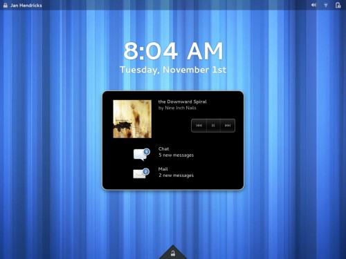 New GNOME Lock Screen