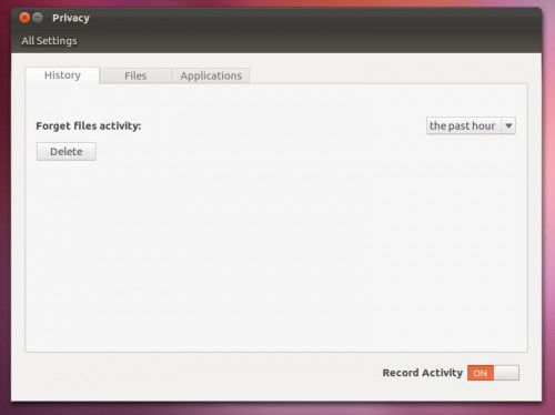 System Settings now lets you control Zeitgeist settings.