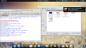 Entire desktop with Plank