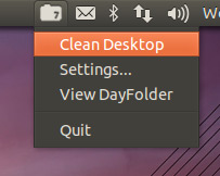 dayfolder menu in Ubuntu 12.04