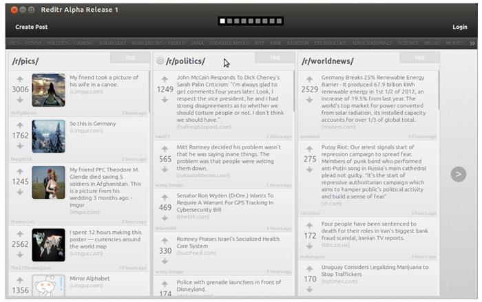 Reditr on Ubuntu Reditr on Ubuntu