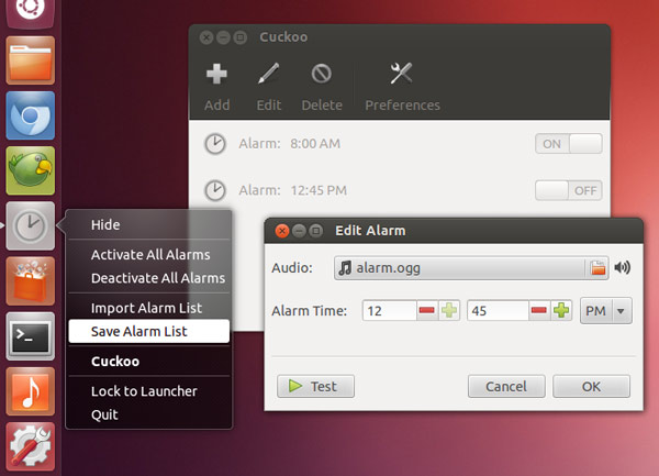 cuckoo alarm app in Ubuntu cuckoo alarm app in Ubuntu