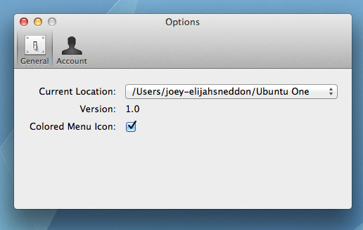 Ubuntu One Client for Mac Ubuntu One Client for Mac