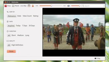 Minitube's new filtering options
