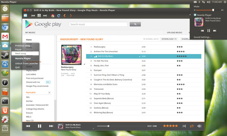 nuvola-player in Ubuntu nuvola player in Ubuntu