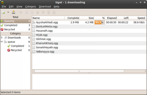 uget screenshot