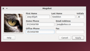 The MugShot Application in Xubuntu