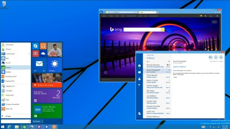 windows 9 desktop rumour