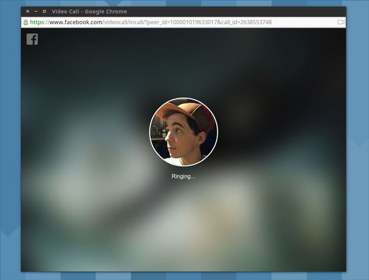 facebook-call ringing screen