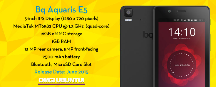 bq aquaris e5 specs