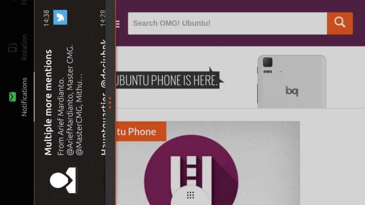 current unity 8 rotation
