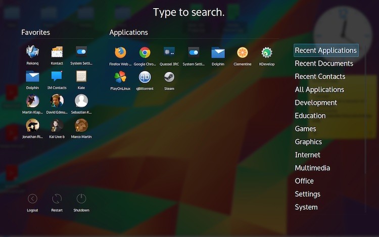 plasma 5.4 fullscreen dashboard