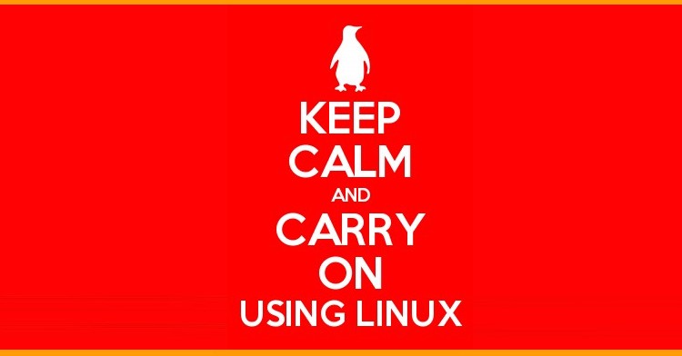 keep calm use linux poster