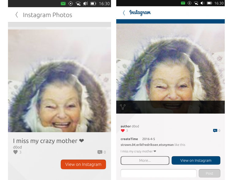 ubuntu instagram scope photo preview