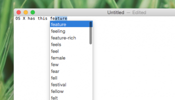Autocomplete on macOS