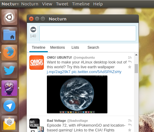 nocturn twitter app screenshot