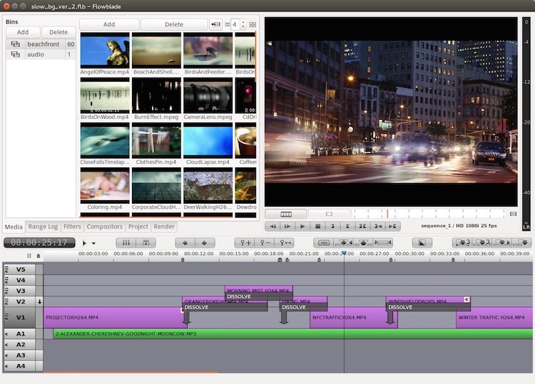 flow blade video editor on linux