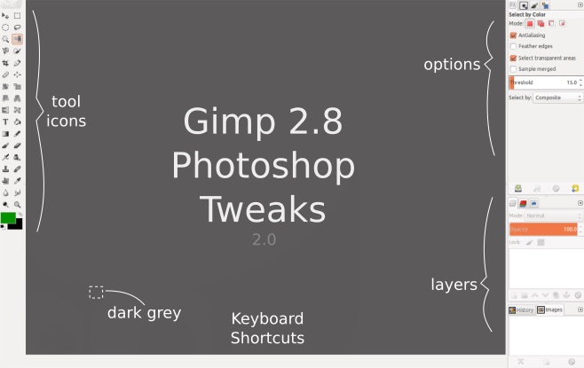 gimp photoshop tweaks
