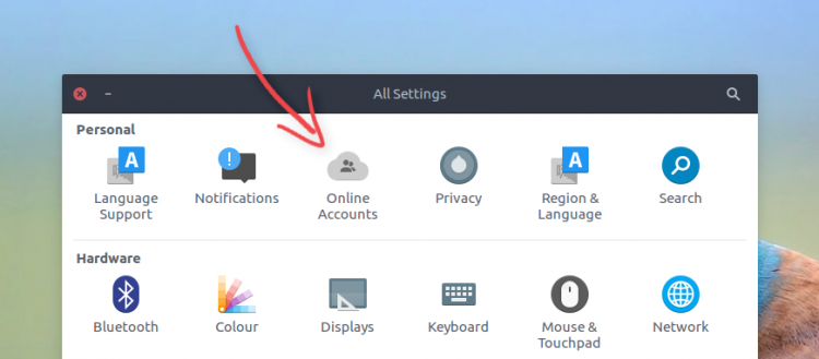 gnome control center options