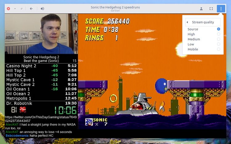 GNOME Twitch app