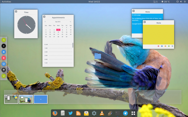plexydesk gnome shell