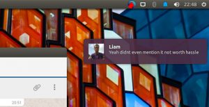 rambox notification desktop style