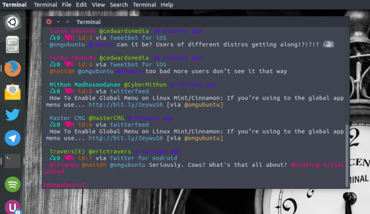 rainbow stream terminal