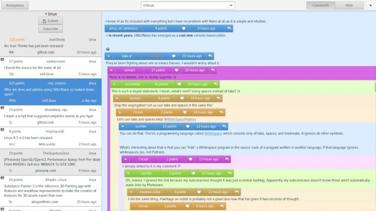 something for reddit GNOME app