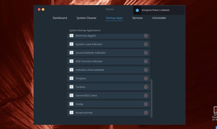 remove ubuntu startup applications