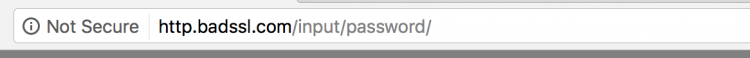 insecure http notice in google chrome 56