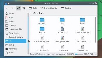 Improved scrollbars in Plasma 5.9