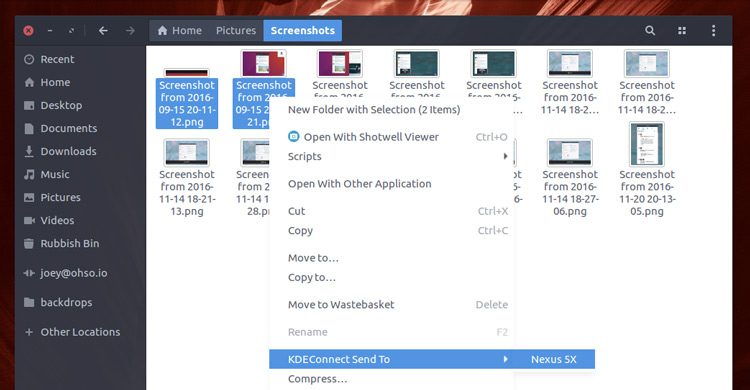 send multiple files directly to android smartphone