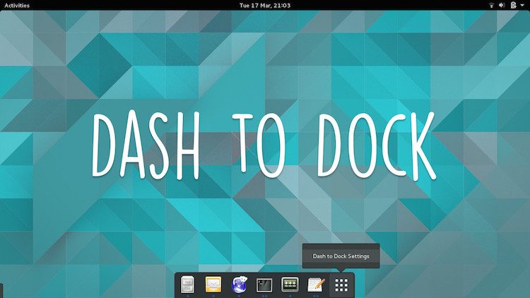 dash to dock screenshot