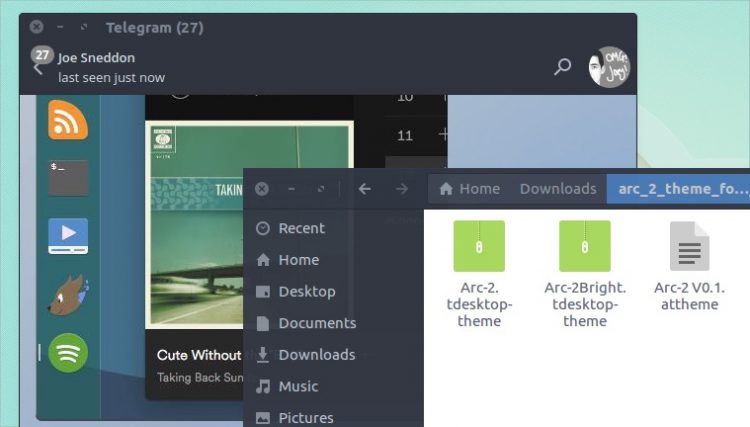 arc dark telegram theme