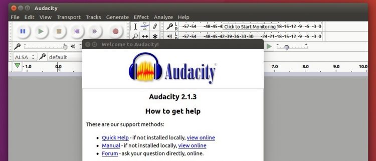 audacity on ubuntu