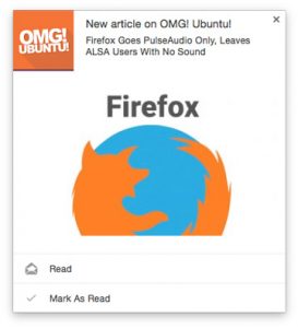 example chrome notification